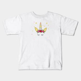 Unicorn Birthday invitation Kids T-Shirt